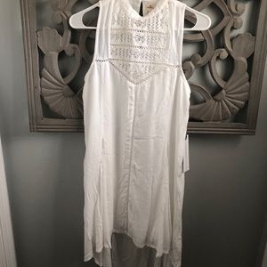White high low dress